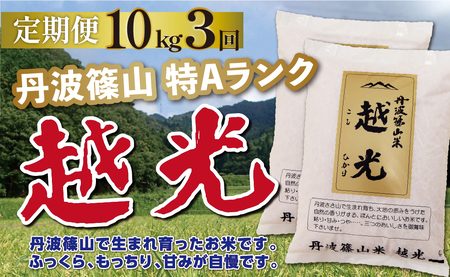 定期便 お米 特A コシヒカリ【 10kg 3回 】定期便
