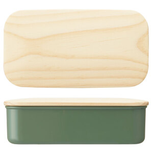 木蓋ランチボックス 容量400ml PAL5FK セージグリーン 666032　6-346