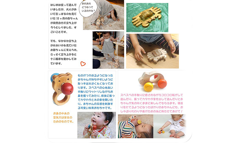 木のおもちゃ/赤ちゃんのおもちゃ箱セット(Eタイプ)  はがため 歯がため 出産祝い 車 押し車 日本製 おしゃぶり 赤ちゃん プルトイ 引き車 男の子 女の子 3ヶ月 4ヶ月 5ヶ月 6ヶ月 7ヶ月