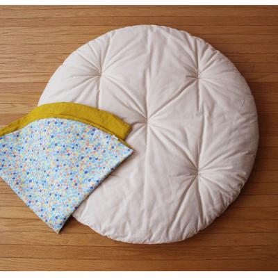 ふるさと納税 京都市 【洛中高岡屋】せんべい座ぶとん (撥水ヌード座布団&洗えるカバーセット)(宝石ミズ&菜の花) |  | 02