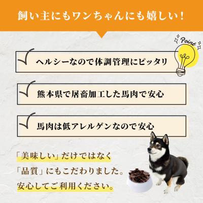 ふるさと納税 多良木町 ペット用 馬刺しジャーキー 50g×2 100g(多良木町) |  | 02