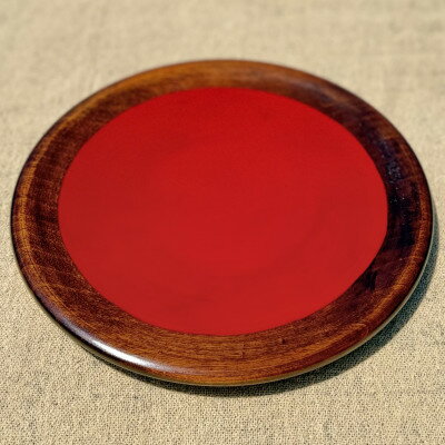【ふるさと納税】【香川漆器】27cmグルメ皿　底朱【1620844】