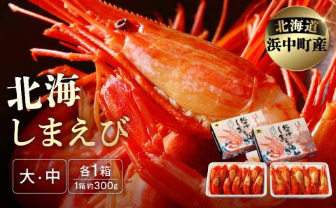 北海しまえび(大・中サイズ)　各300g×1箱セット_H0001-010