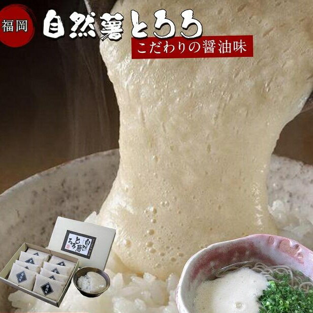 【ふるさと納税】福岡市で作った弊社人気NO1の「自然薯とろろ（醤油味）」箱入セット | 福岡県 福岡市 福岡 九州 返礼品 支援 楽天ふるさと 納税 お取り寄せグルメ 取り寄せ グルメ 食品 お取り寄せ 自然薯 とろろ ご当地グルメ ご当地 特産品 おいしい 美味しい 食べ物