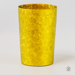 チタン二重タンブラー 窯創り ライト (金) 270ml