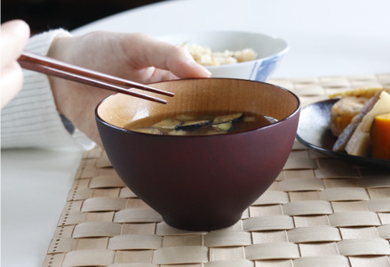 ビターカラーズ　木彩椀　黒鳶（茶）