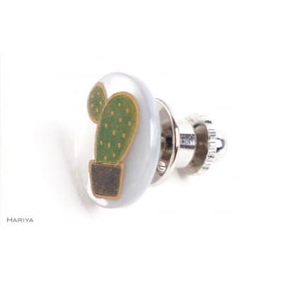 ふるさと納税 加賀市 サボテン蒔絵白蝶貝ピンブローチ |  | 01