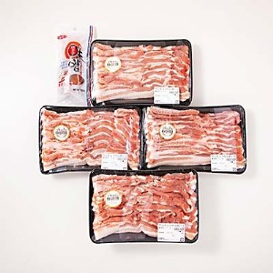 佐藤畜産の極選豚 サムギョプサル用バラ肉2kgと唐辛子味噌セット | 豚肉 国産 焼肉