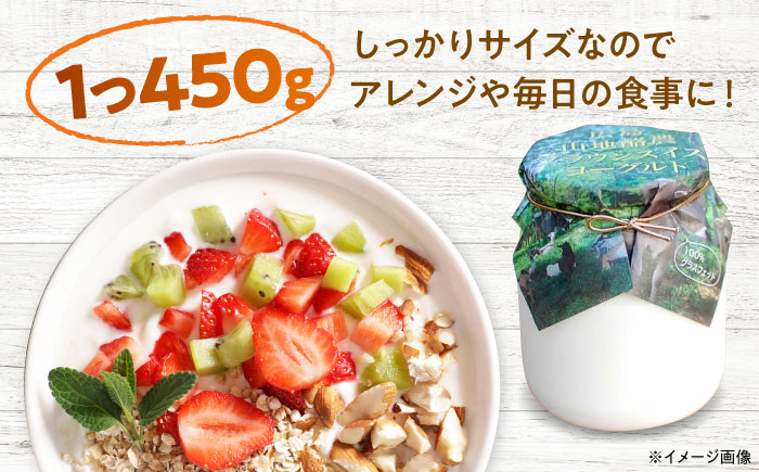 【全6回定期便】三良坂フロマージュのヨーグルトセット 3個入 砂糖不使用 プレーン ヨーグルト グラスフェッド 乳製品 三次市/三良坂フロマージュ [APAV008]