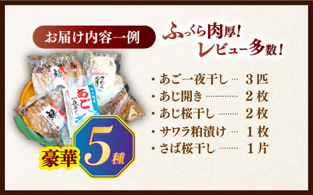 お試しひものセット【有限会社　篠崎海産物店】[KAD073]/ 長崎 平戸 魚介類 魚 干物 一夜干し 開き あご干物 あじ干物 さわら干物 さば干物 平戸産干物 長�ｱ産干物 新鮮 干物 小分け 平