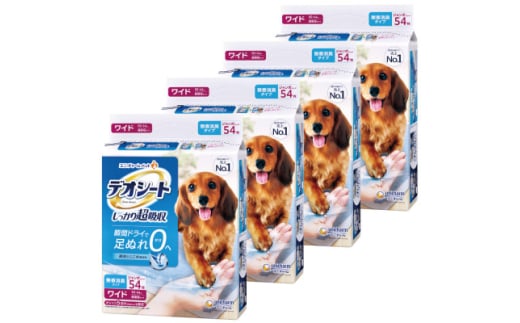 ユニ・チャーム　ペット　デオシートしっかり超吸収無香消臭タイプ　ワイド54枚×4(216枚)_ ペットシーツ 犬 ドッグ 日用品 消耗品 福島県 棚倉町 送料無料 【1043196】