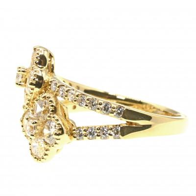 ふるさと納税 笛吹市 K18 1.0CT クローバー ダイヤモンドリング RDR-6253 #15 |  | 03