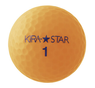 ゴルフボール  KIRA STAR 12球入 1ダース【カラー：4色×3セット（イエロー、オレンジ、ピンク、ライム）】 