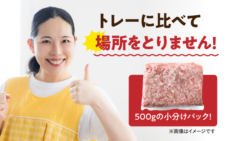 鹿児島県産豚肉ミンチ 4.0kg（500g×8パック）　KN179-003-04【おきどき】