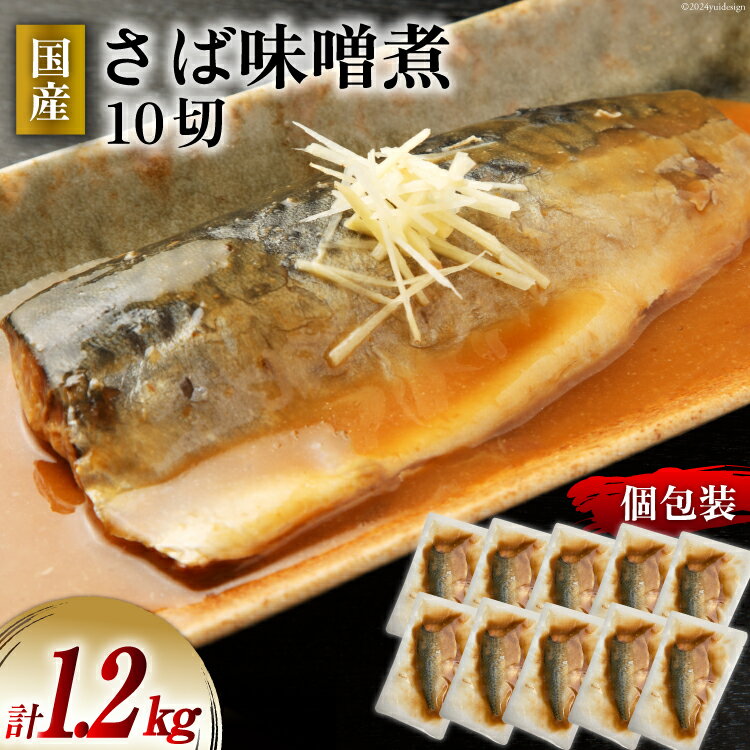 【ふるさと納税】国産 さば 味噌煮 120g×10パック [阿部長商店 宮城県 気仙沼市 20564777] 個包装 真空パック 鯖 サバ さば 味噌煮 惣菜 魚 加工品 切り身 さばみそ サバ味噌 簡単 簡単調理 温めるだけ 冷凍