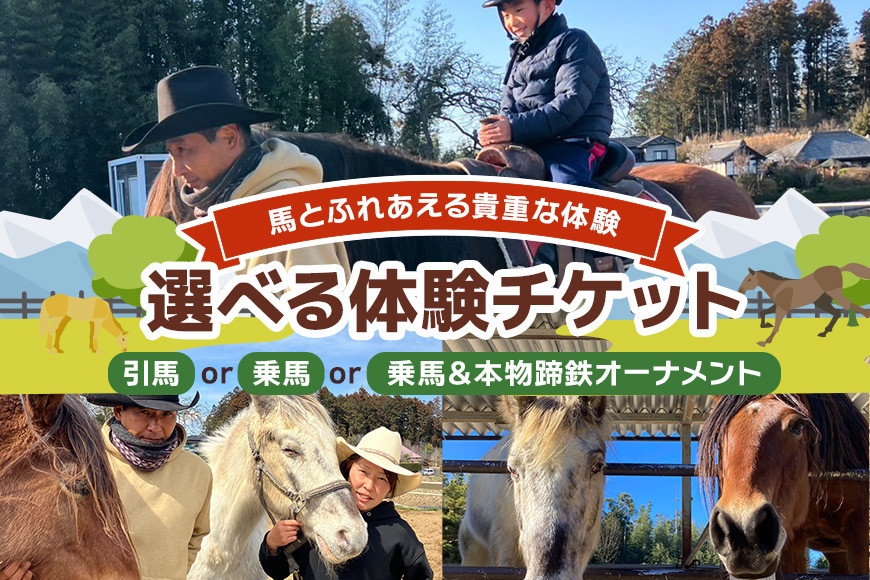 
                  ★ROCKY★ 選べる体験チケット (引馬体験チケット 10分 / 乗馬体験チケット 30分 / 乗馬体験チケット＆本物蹄鉄オーナメント) 体験 チケット 券 引馬 乗馬 本物 蹄鉄 オーナメント 馬 うま ウマ 蹄 アクセサリー 子供 大人 初心者 経験者 歓迎 92-SKU-A
                