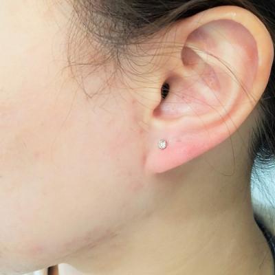 ふるさと納税 松山市 PT900　ダイヤ　0.10ct　一粒　6本爪　ピアス |  | 02