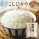 【ふるさと納税】栄ファーム 大朝の米こしひかり　精米3kg