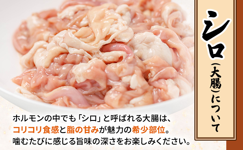 【2026年1月下旬から出荷】コリコリ食感がたまらない！北海道ブランド豚「かみふらのポーク」シロホルモン 2種セット 各4個 計8個  小分け・個包装 ( ホルモン 焼肉 食べ比べ 豚 豚肉 大腸 シロ )