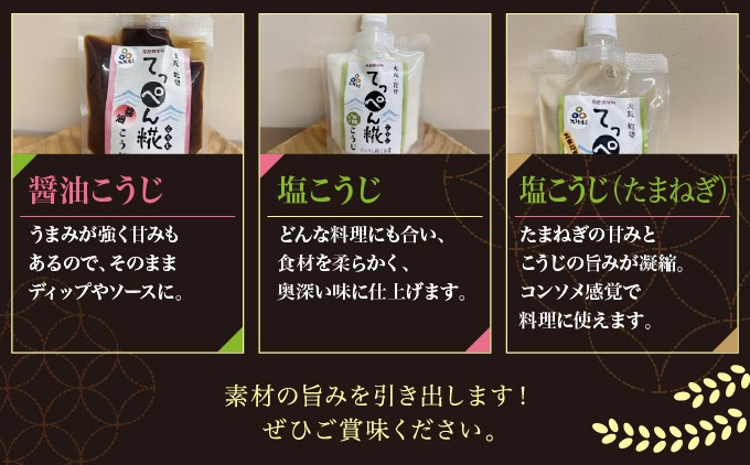 【万能調味料】大阪能勢のいろいろ糀(こうじ)とお味噌のセット | てっぺん糀工房 | 大阪府 能勢町 | ふるさと納税