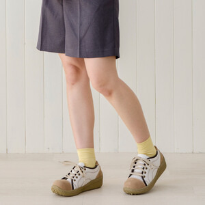 ポルカ｜アイボリー  LL【38】(24.5cm) レディース スニーカー 幅広 甲高 外反母趾 ゆったり 3E 大人気 厚底 靴