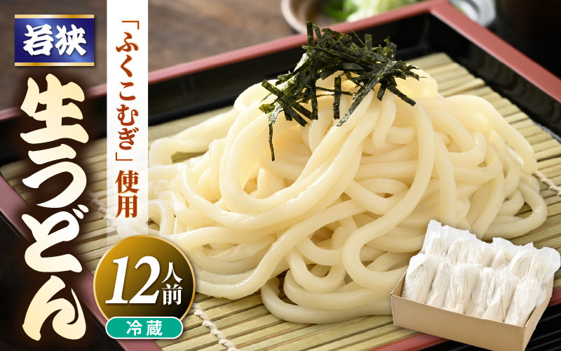 
福井県産「ふく小麦」使用 若狭 生うどん 1.8kg（150g×12玉）もっちり コシ のど越しツルツル 手打ち 生麵 麺類 釜揚げ 簡単調理 美味しいうどん 敬老の日 離乳食 子供の日 お歳暮 お中元 ギフト プレゼント お礼 母の日 父の日 年越し 送料無料 大容量 [m04-a011]
