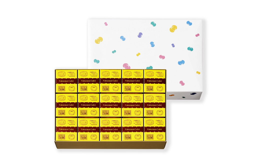 【全6回定期便】フクサヤキューブ ギフトセット 15個入 ( キューブ15個入 ) 55g×15個 825g 合計90個 福砂屋 福砂屋 かすてら カステラ お菓子 菓子 おやつ 和菓子 スイーツ 和