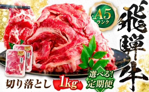 【6回定期便】飛騨牛 A5等級 切り落とし 1kg 牛肉 肉 お肉 カレー 炒め物 岐阜市 / 肉の松久 [ANIP025]
