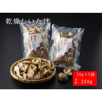 【ふるさと納税】FU6 原木　乾燥しいたけ　50g×5袋　セット【1518057】