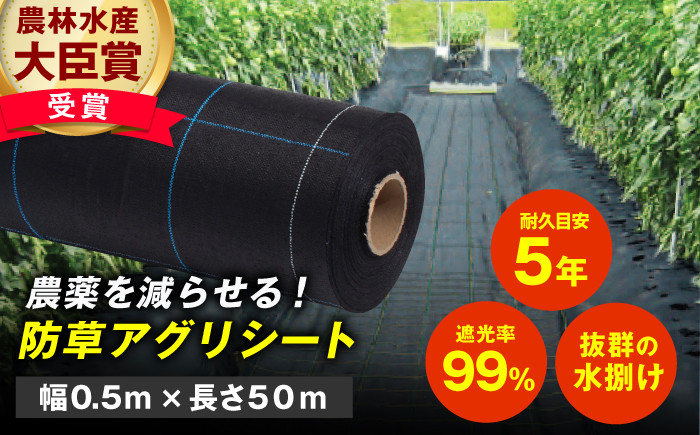 
                  防草アグリシート（BB1515・耐久目安5年・幅0.5m×長さ50m） 広川町 / 日本ワイドクロス株式会社 [AFCA005]
                