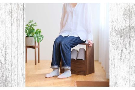 No.616-02 府中市の家具　スツールにもなる収納ラック　オーク