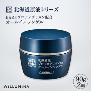 北海道産プロテオグリカン配合オールインワンゲル TA 90g 2個 ウィルミナ【配送不可地域：離島・沖縄県】【1520711】