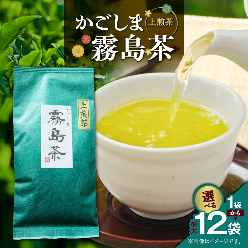 【ふるさと納税】＜選べる＞ かごしま 霧島茶 100g × 1袋 ～ 12袋 お茶 茶 鹿児島茶 緑茶 すっきり 芳醇 全国茶審査技術大会 日本茶 美味しい リラックス 厳選茶 茶葉 リーフ みのる園茶舗 鹿児島 鹿児島市 おすすめ ランキング プレゼント ギフト
