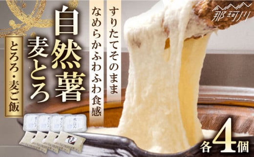 【味付け不要！本格「自然薯」麦とろ】自然薯 麦とろ セット（4人前）＜自然薯王国＞ [GAH002]