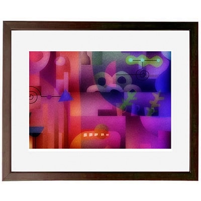 ＼京都・綾部の癒やし系作家/【絵画】　パン屋の思惑 　額装サイズ526mmx412mm【1090810】