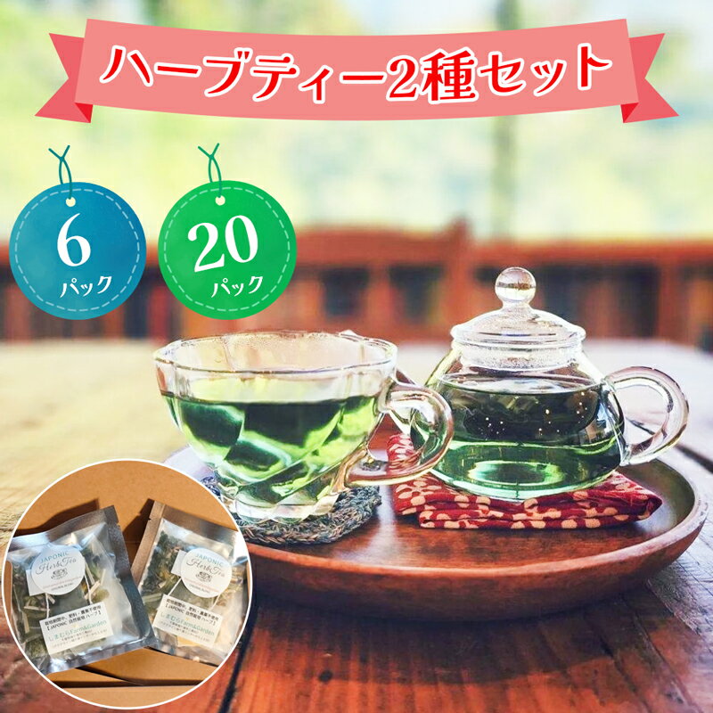 【ふるさと納税】ハーブティー 2種セット【農薬不使用】しまむらファーム＆ガーデン｜ハーブ ブレンド ティー バッグ ティーバッグ ティーパック お茶 リラックス エシカル 自然栽培 ボタニカル OKシード 贈答 プレゼント セット [0374]