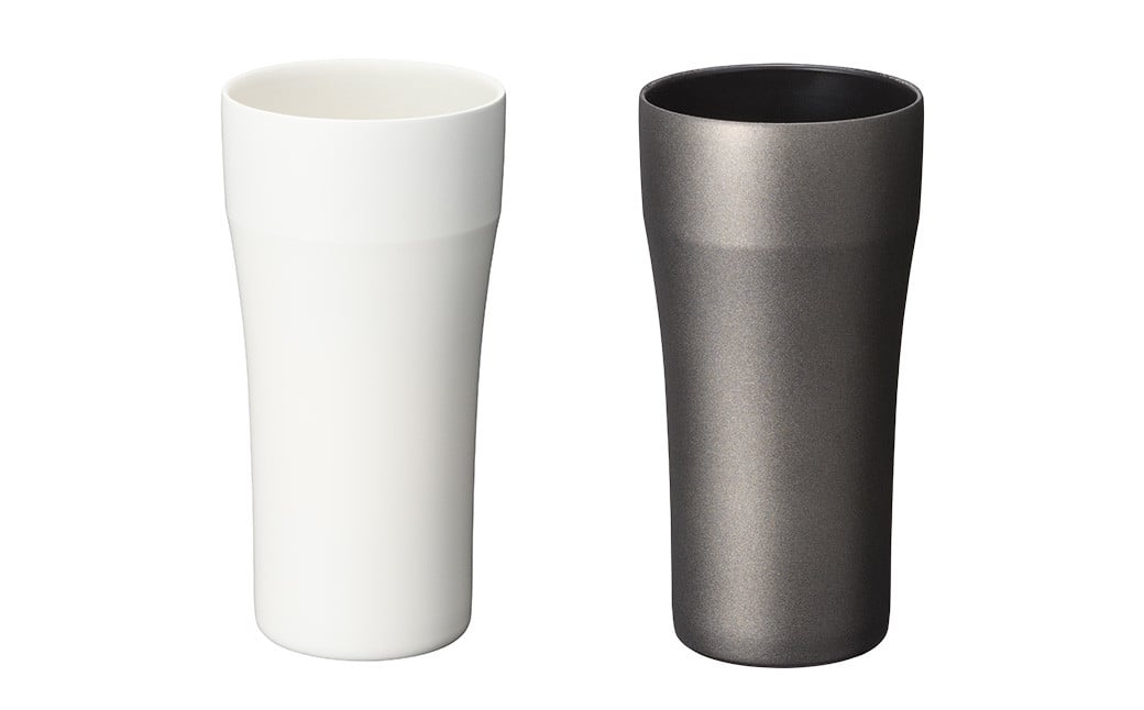
            【京セラ】真空断熱タンブラー 420ml ＜ホワイト・ブラック＞ ペアセット （各1個） CERAMUG タンブラー 真空容器 保冷 保温 真空断熱 セラミック トラベルカップ KYOCERA BS-625-3
          