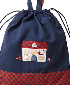 【ファミリア（familiar）】ナップサック（260026）　XF（赤系チェック）