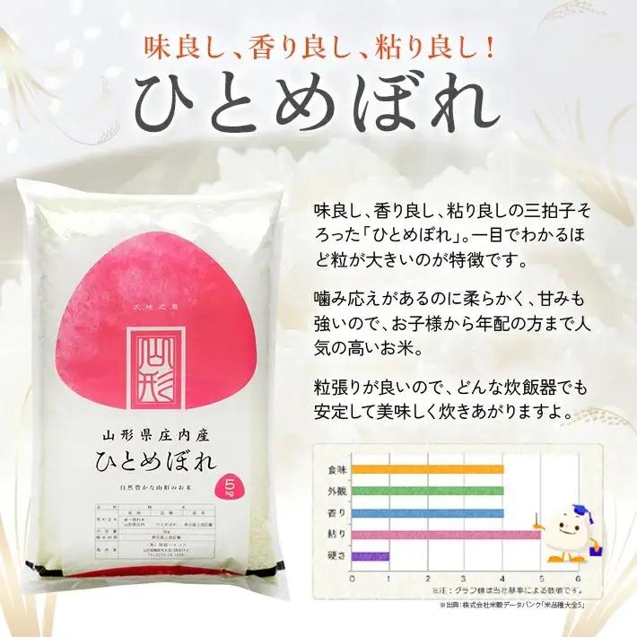 ≪新米予約≫ 令和８年10月中旬発送 精米 ひとめぼれ 10kg 5kg×2袋 山形県産 令和8年産米 ご希望の時期頃お届け 東北 山形県 遊佐町 庄内地方 精米 白米 小分け 少人数[1581R08