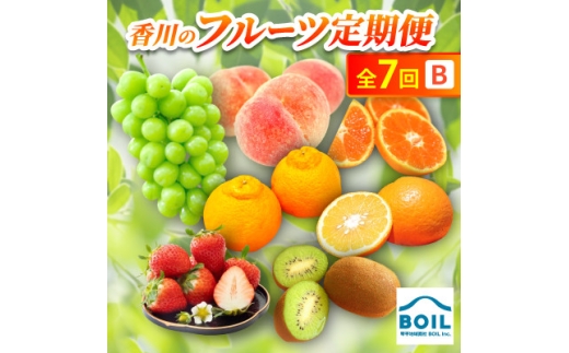 ＜発送月固定定期便＞香川のフルーツ(7B)全7回【4083572】