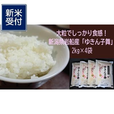 ふるさと納税 村上市 【新米受付・令和8年産米】大粒でしっかり食感　新潟県岩船産　ゆきん子舞8kg NA4099