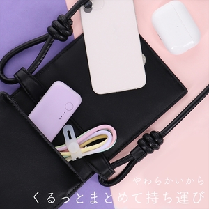 MOTTERU(モッテル) グラデーションケーブル　急速充電 データ転送対応 USB-A to USB-C 1m カラバリ全2色 2年保証（MOT-SCBACG100）コットンキャンディカラー【 神奈