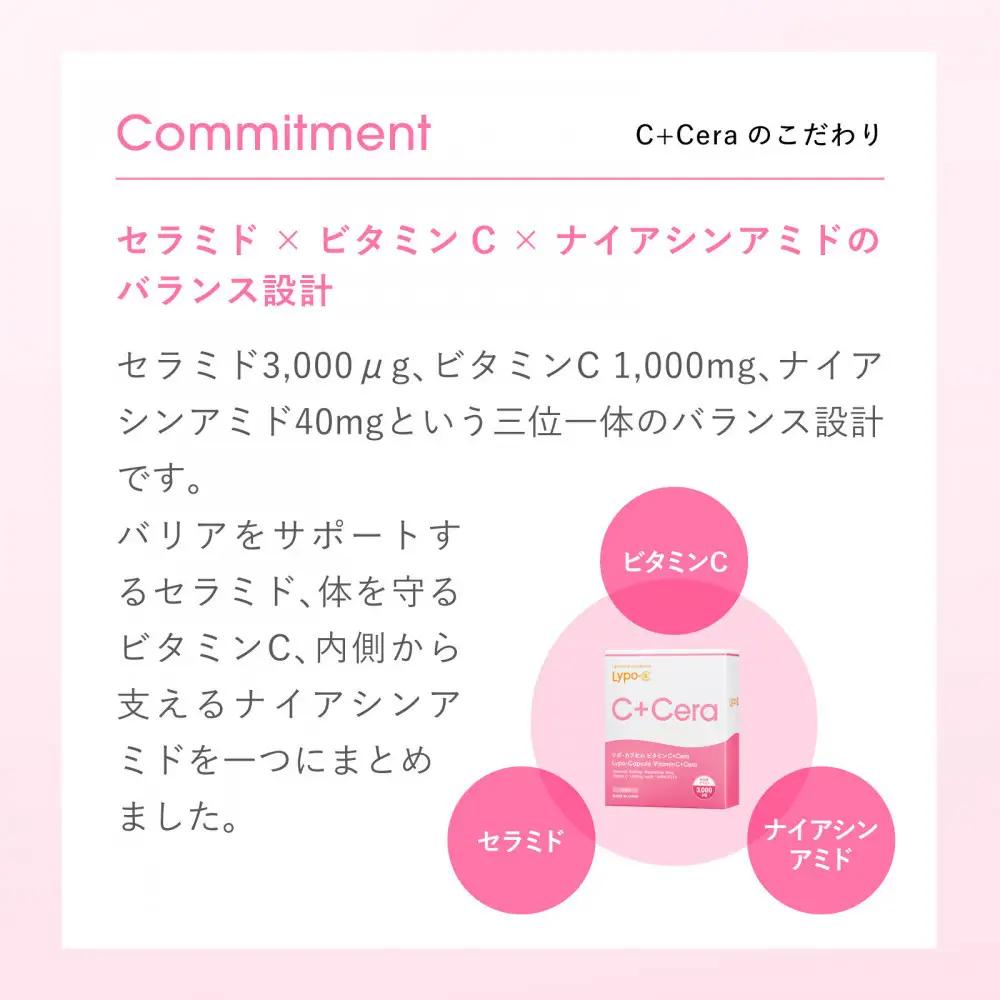 【6ヶ月定期便】【Lypo-C】リポ・カプセル ビタミンC＋Cera（28包入） 2箱
