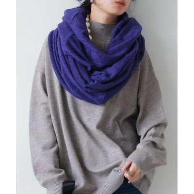 【ふるさと納税】【ANTIQUA/アンティカ】4WAYロングスヌード 無地 パープル(PS-00492-23-F)【1639327】