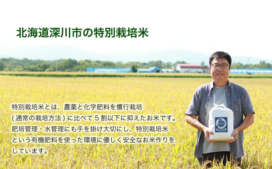 《令和7年産 特別栽培米》北海道産ゆめぴりか（精米） 5kg【2025年10月上旬-2026年3月下旬 発送予定】お米 米 精米 白米 ご飯 ごはん_イメージ2