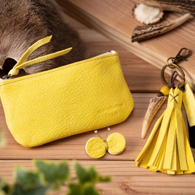 ふるさと納税 宍粟市 鹿革コレクション「生きた証」蒲公英3点セット　AN15