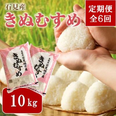 ふるさと納税 浜田市 【毎月定期便】石見産きぬむすめ　10kg(5kg×2袋)全6回