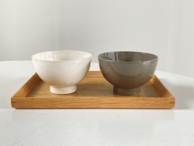 常滑焼 飯碗（Gloss Gray） お茶碗 茶碗 灰色 グレー かわいい 可愛い オシャレ シンプル 陶器 食器 伝統工芸品 手作り 常滑焼 TOKONAMESTORE 山源陶苑 愛知県 常滑市