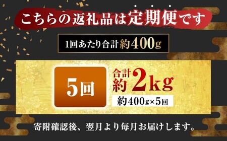【定期便5回】 【フジチク ふじ馬刺し】 国産 馬刺し 赤身 400g（約100g×4個）×5回 計2kg 馬刺 馬肉 馬 赤身肉 冷凍 熊本県 湯前町