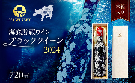 赤ワイン 海底貯蔵 ブラッククイーン2024 木箱入り 小豆島 赤ワイン【720ml 1本】